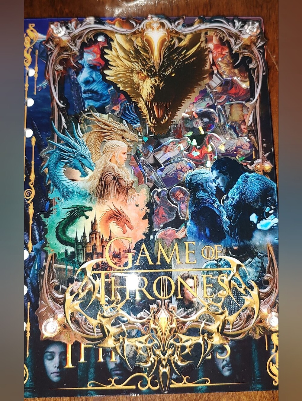 New! A5 Game Of Thrones Shaker Notebook With Paper